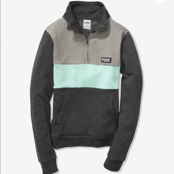 VS PINK Perfect Quarter Zip Pullover and Classic Pant Set Size L NWOT - Picture 9 of 9